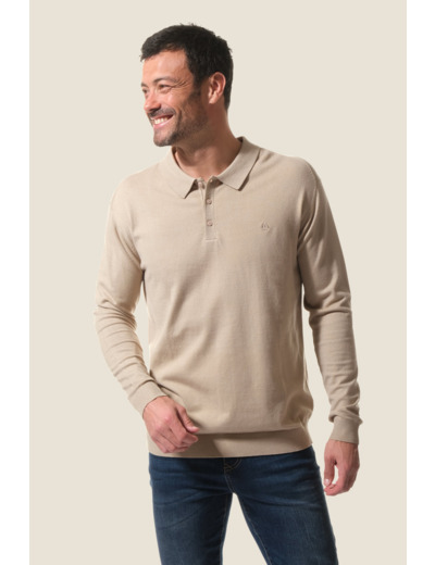 Pull homme col polo Ismere