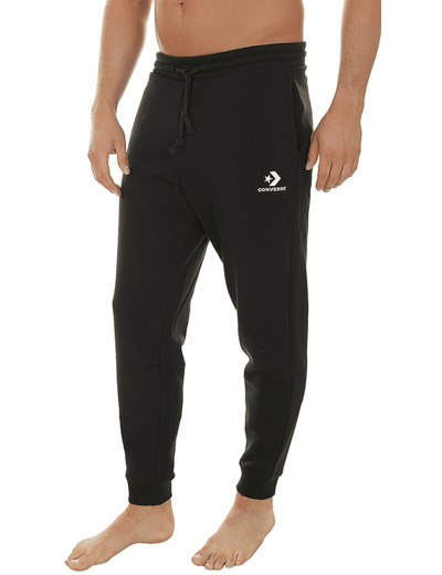 Star Chevron Emb Pant Black