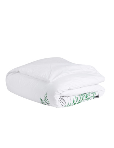 Housse de couette Hiver | Percale brodée | Tradition des Vosges