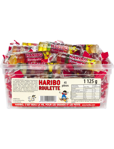 Roulette de fruits 45 bonbons