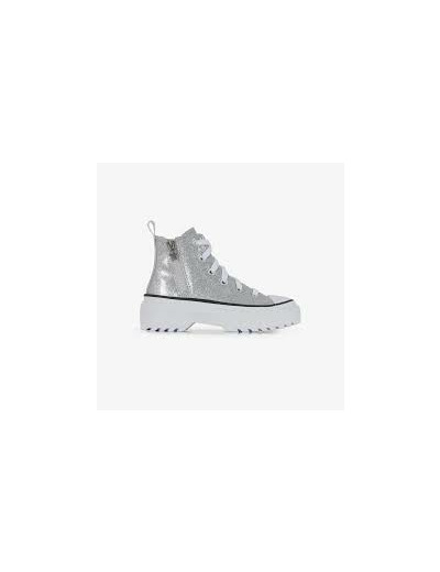 Chuck Taylor All Star Lugged Lift Hi Silver/White/Black