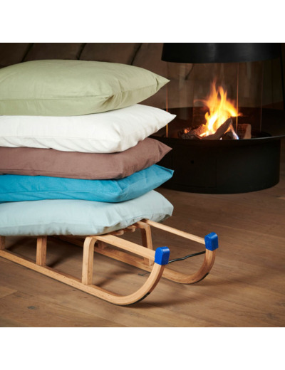 Taie d'Oreiller Flanelle Unie | Douceur Coton 170g | Tradition des Vosges