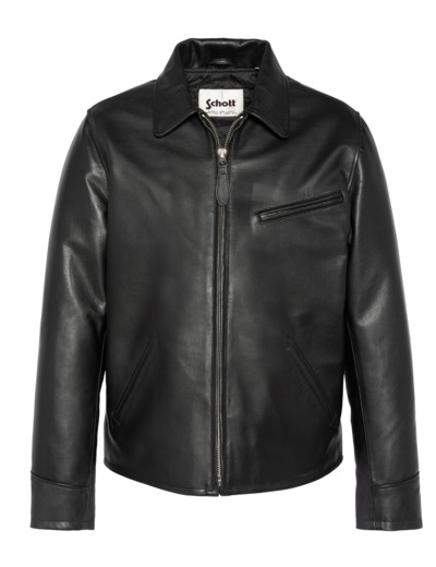 Blouson casual, cuir de vachette