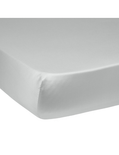 Drap housse Harmonie Satin de coton coloris Gris