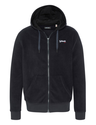 Gilet polaire à capuche