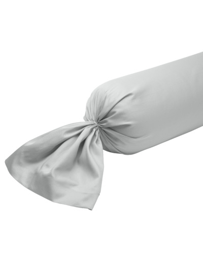 Taie de traversin Harmonie Satin de coton coloris Gris