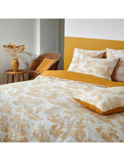 Housse couette Rêve en Or | Toile de Jouy | Tradition des Vosges