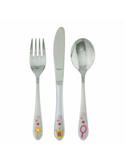 COFFRET DE 3 COUVERTS POUR ENFANT EN ACIER INOX