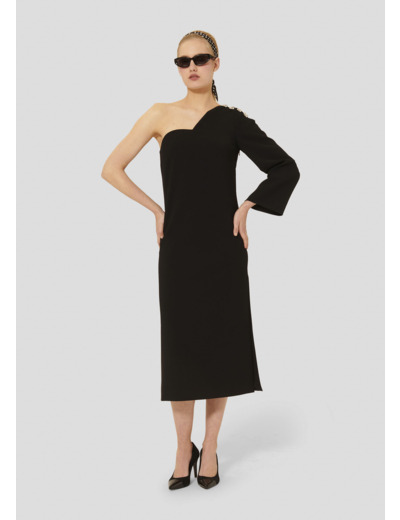 Robe Renee-Noir en Polyester