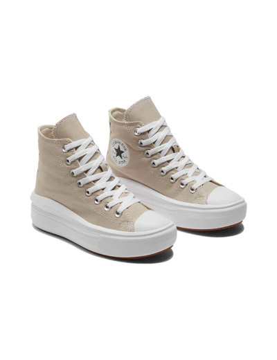 Chuck Taylor All Star Move Hi Beach Stone/White