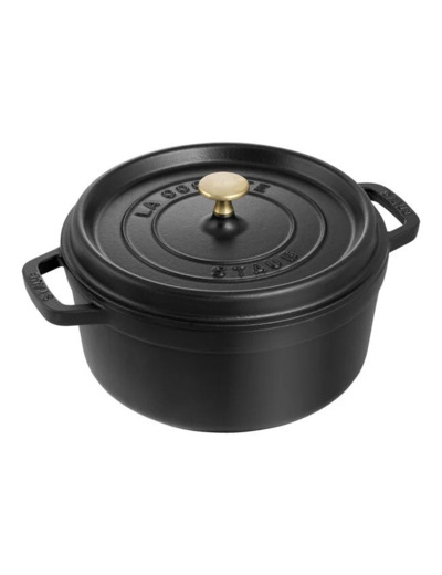 COCOTTE RONDE 24cm 3.8L Noir mat