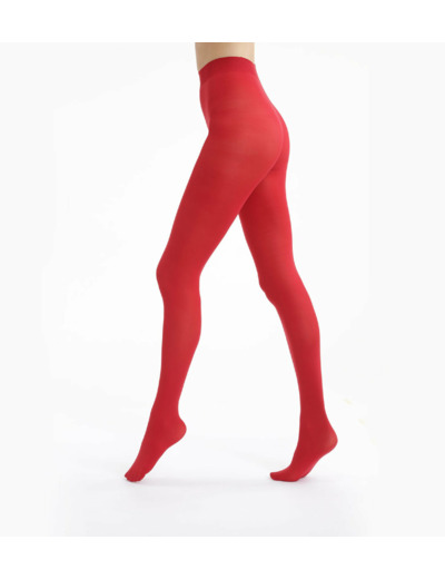 Collant opaque velouté rouge intense 50D Style