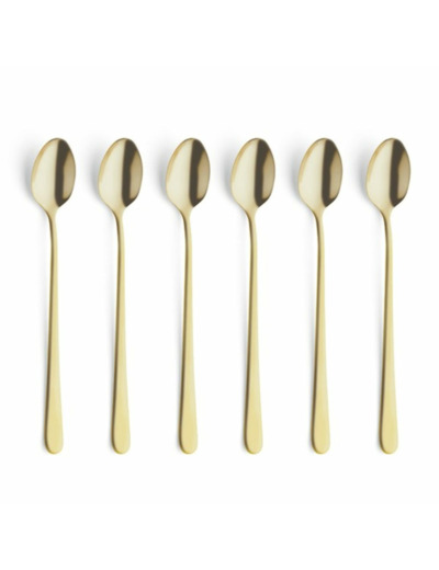 COFFRET 6 CUILLERES A MAZAGRAN DOREES
