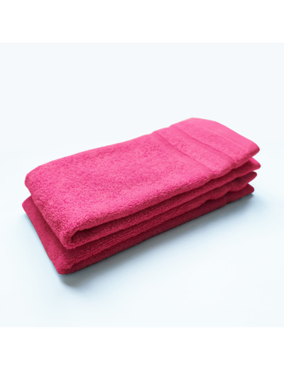 Lot de 2 Serviettes invité DODO MINERAL - Coloris FUSHIA