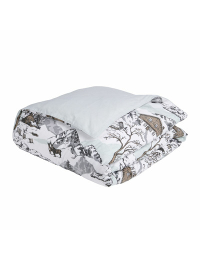 Housse de couette Montagne | Flanelle | Tradition des Vosges