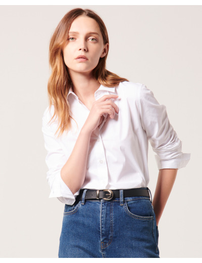Chemise Carine Blanc en Coton
