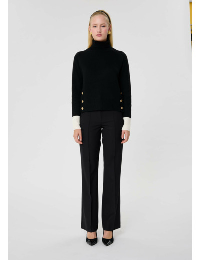 Pull Prague-Noir en Polyester