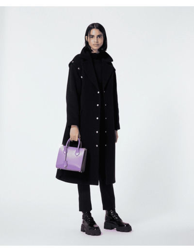 Manteau Long Avec Ceinture Et Details Pressions